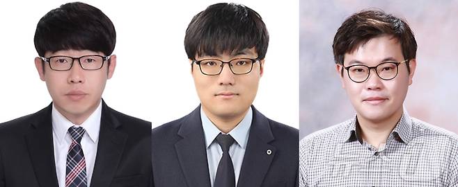 사진 왼쪽부터 인하대 백재용 전기컴퓨터공학과 박사과정 학생, 유용상 전기컴퓨터공학과 박사과정 학생, 배승환 컴퓨터공학과 교수(인하대 제공) / 뉴스1