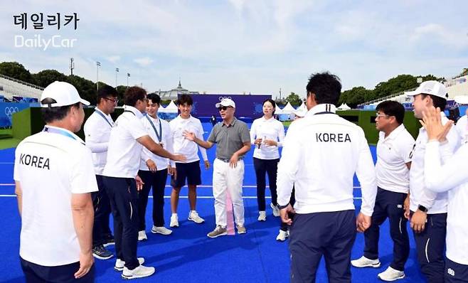 한국 양궁 (2024 파리 올림픽) (정의선 회장 )