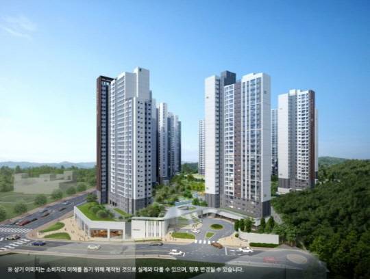 '양주역 푸르지오 센터파크' 투시도. <대우건설 제공>