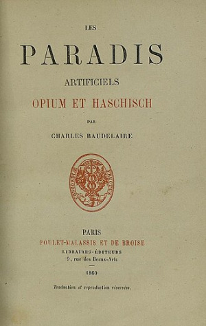 샤를 보들레르의 산문집 ‘인공낙원’ 초판본(1860년) 표지. 위키피디아