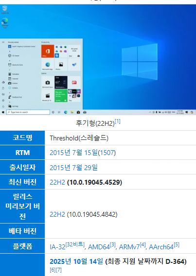 image.png 마이크로스프트: 정확히 1년안에 윈도우10 지원 종료할거임