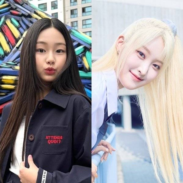 ‘리틀제니’로 불리는 가수 정초하의 친언니 소하(왼쪽부터)는 걸그룹 세이마이네임 멤버로 16일 가요계에 데뷔한다. 사진제공|정초하 SNS·인코드엔터테인먼트