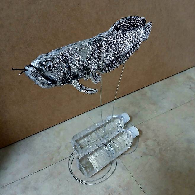 만들기) 은색 아로와나!