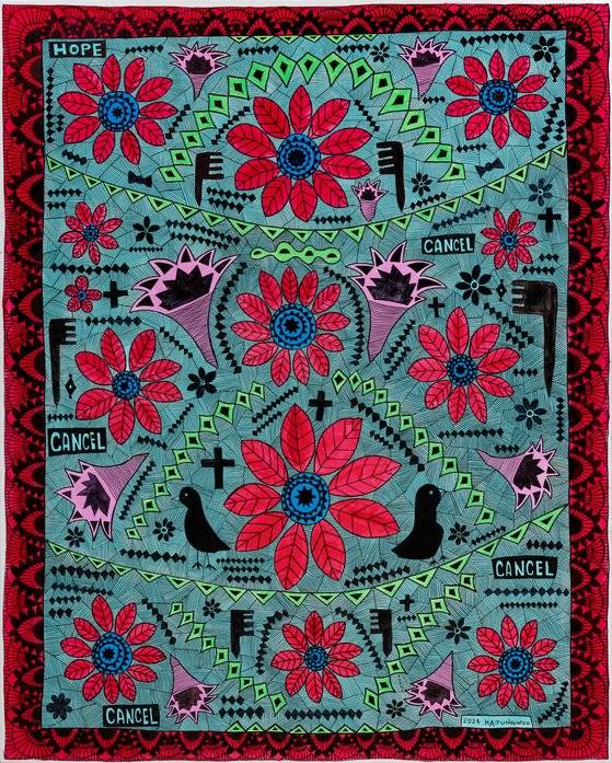 하정우, 무제, 2024, 캔버스에 혼합재료, 162.2x130.3cm. [사진 학고재갤러리]