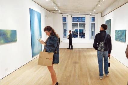 프리즈런던이 운영하는 갤러리에서 열린 이은실 작가의 개인전.