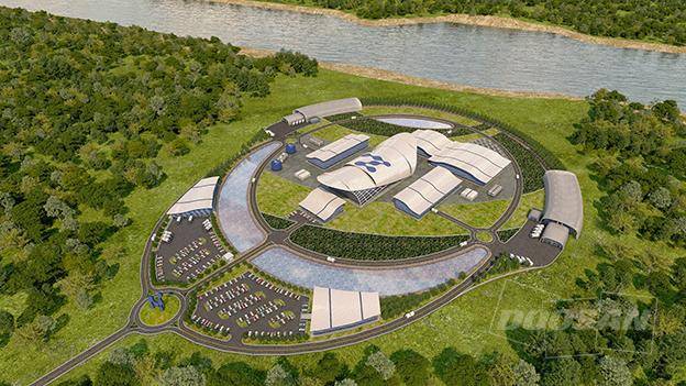 뉴스케일파워 소형모듈원자료(SMR) 플랜트 가상 조감도 [두산에너빌리티 제공]