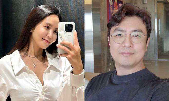 방송인 박지윤(왼쪽)과 최동석. [사진출처=인스타그램 캡처]