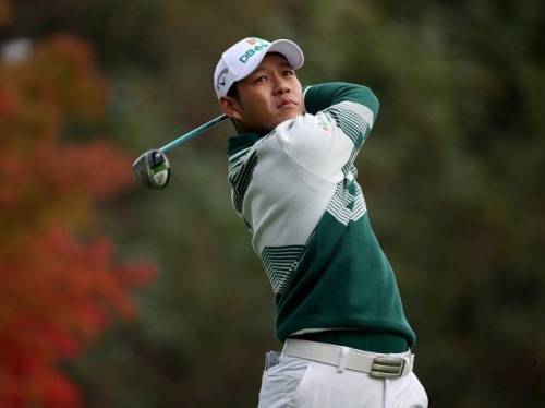 대회 첫날 공동 선두에 나선 문도엽. [사진=KPGA]