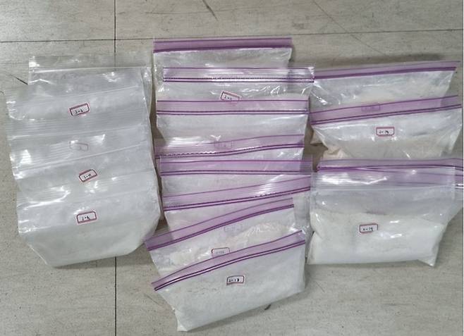 지난 3월 유통책 검거 모습. 서울경찰청 마약범죄수사대 제공