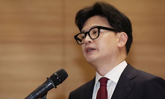 국민의힘 한동훈 대표. 연합뉴스