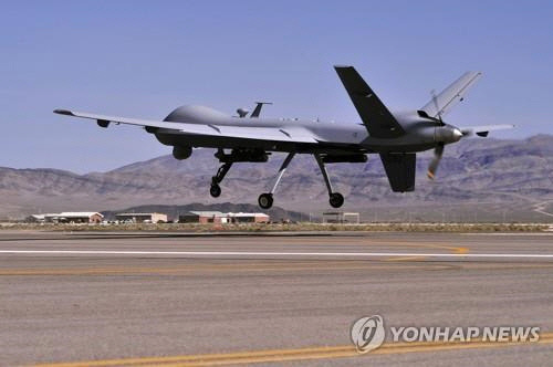 미군 무인 공격기 MQ-9 리퍼[EPA=연합뉴스. 미군 제공 자료사진]