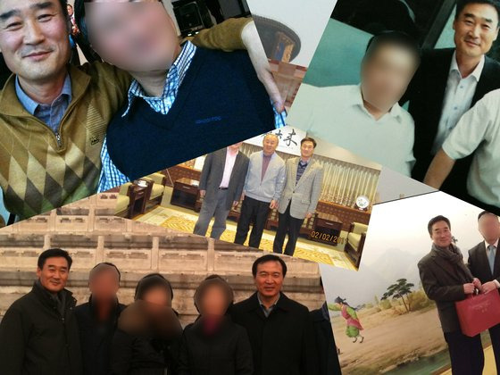 정규필 대령이 2010~2013년 주중 한국대사관 근무 당시 찍은 사진들. 북한 측 인사와 류우익 통일부 장관, 임태희 대통령실장 등이 보인다. 사진 정규필 제공