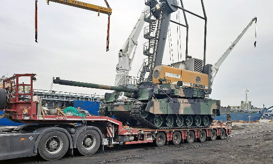 현대로템 폴란드 K2 전차. (현대로템 제공)