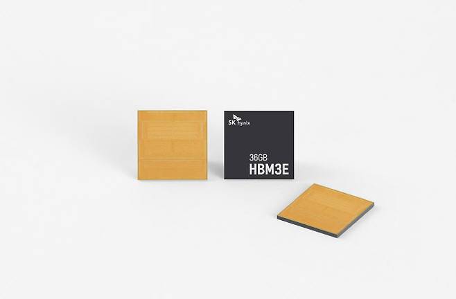 SK하이닉스의 12단 HBM3E. (사진=SK하이닉스)