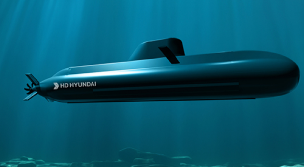 A 2,300-ton submarine proposed by HD Hyundai Heavy Industries for Poland’s ‘Orka Project’. (HD Hyundai)