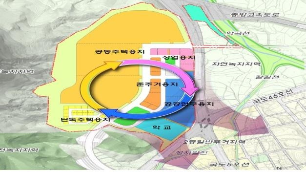 춘천 학곡초교 건립 위치도 [춘천시 제공.재판매 및 DB 금지]