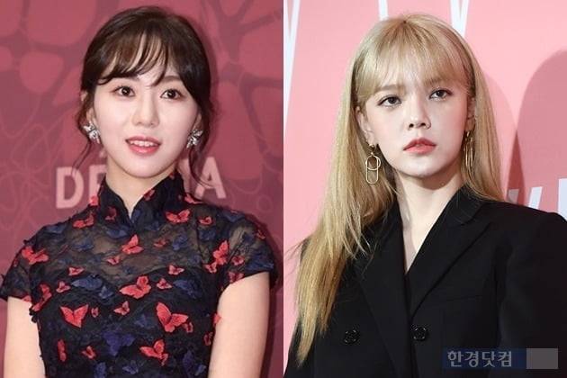 그룹 AOA 출신 권민아, 지민 /사진=한경DB