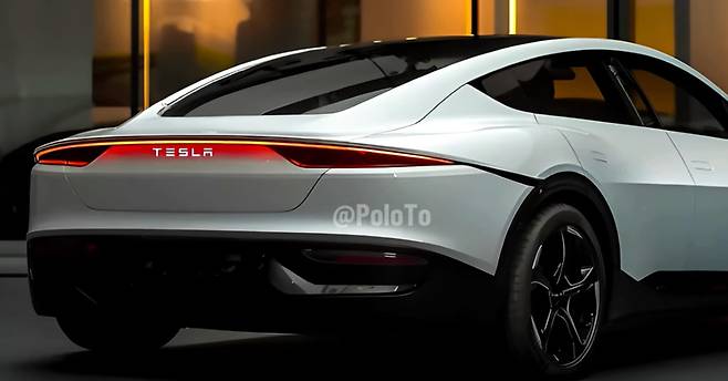 테슬라 모델 2 예상도(출처: 유튜브&nbsp;PoloTo)