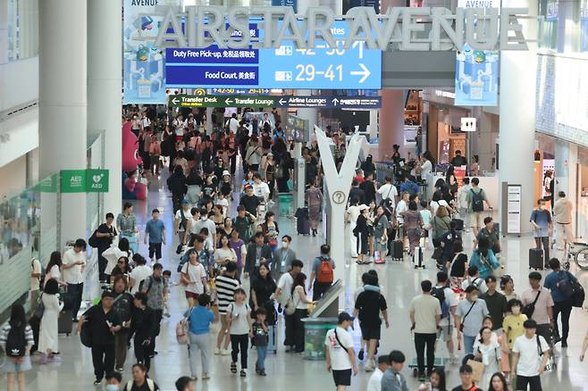 인천국제공항 1여객터미널 면세점. /뉴스1