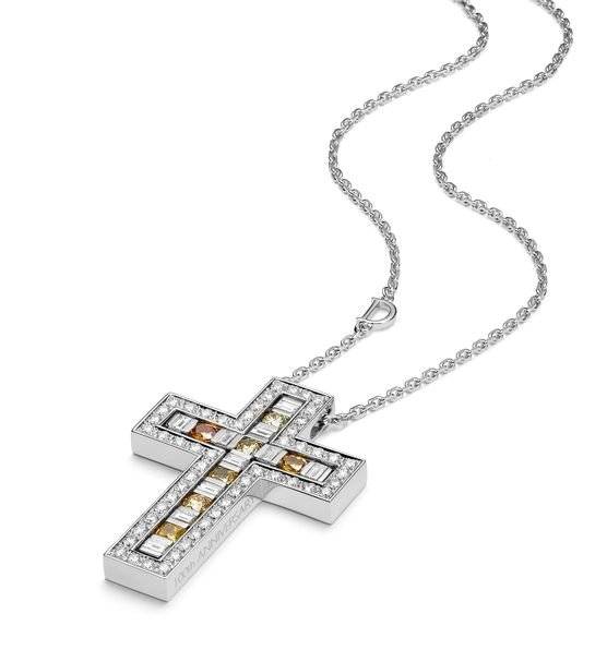 다미아니 100주년 기념 벨 에포크 크로스 네크리스. 100개 한정으로 출시됐다. [사진 다미아니]