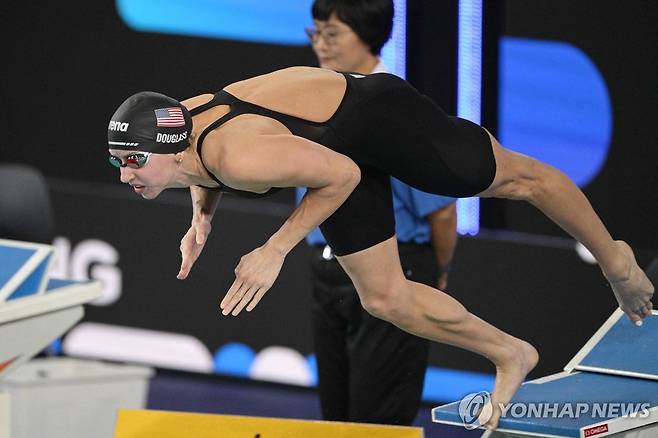 케이트 더글러스의 힘찬 출발 [AFP=연합뉴스]