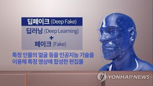 딥페이크 (CG)  [연합뉴스TV 제공]