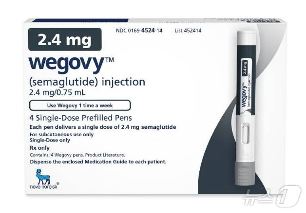 한국노보노디스크 제약이 15일 출시한 비만 치료제 위고비.(성분명 '세마글루아티드' 노보 노디스크 제공)