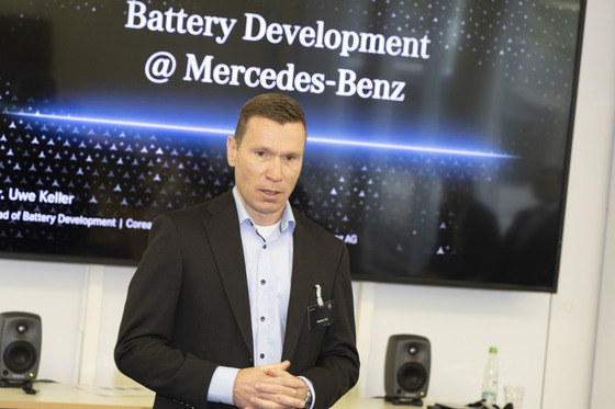 Mercedes-Benz Korea CEO Mathias Vaitl talks during an interview with the Korean press at the automaker's headquarters in Stuttgart, Germany, on Oct. 21. [MERCEDES-BENZ KOREA]