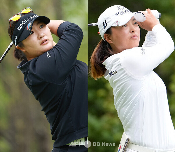 미국여자프로골프(LPGA) 투어에서 활약하는 유해란, 고진영 프로. 사진제공=ⓒAFPBBNews = News1