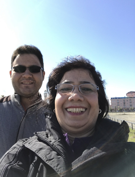 Ali Parakand, left, and his aunt Mahnaz Parakand [MAHNAZ PARAKAND]