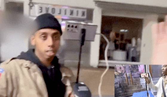 Screen capture of Johnny Somali's video uploaded on Saturday. [SCREEN CAPTURE]