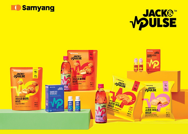 Newly launched products by ‘Jack & Pulse’. (Samyang Foods)