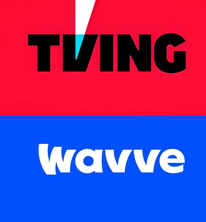 티빙, 웨이브 로고 [각 사 제공]