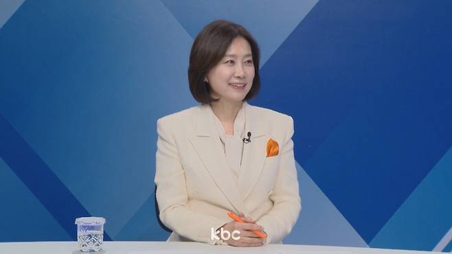 ▲ 30일 KBC '여의도초대석'에 출연한 허은아 개혁신당 대표