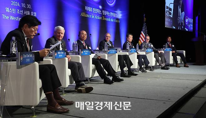 30일 오후 서울 중구 웨스틴조선서울에서 열린 제24-2차 한미동맹 콘퍼런스가 열리고 있다. 2024.10.30[이충우기자]