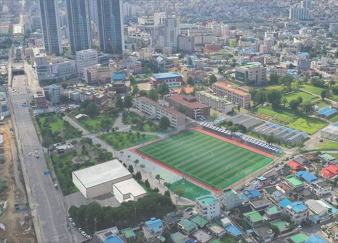 [천안=뉴시스] 천안제일고 학교복합시설 (사진=천안시 제공) *재판매 및 DB 금지