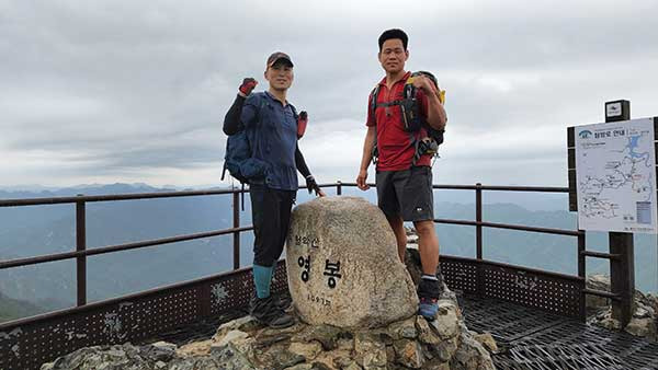 태백, 소백, 월악을 연달아 걷는 월악공연산 180km 중 월악