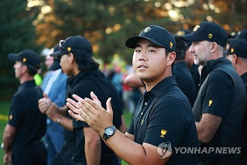 프레지던츠컵 때 김주형. [AFP/게티이미지=연합뉴스]