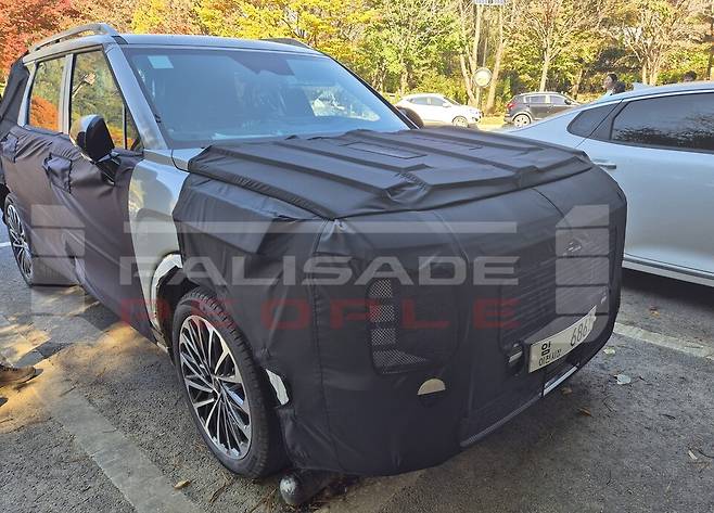 현대차 '팰리세이드 풀체인지' 테스트카 (출처 : 팰리세이드 피플)