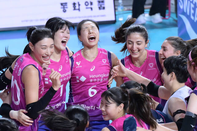 ‘프로배구 도드람 2024-2025 V리그’에서 여자부 인천 흥국생명이 개막 후 ‘3연승 무패행진’으로 리그 선두를 달리고 있다. KOVO 제공