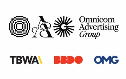 OAG, TBWA, BBDO, OMG 로고. 옴니콤 제공