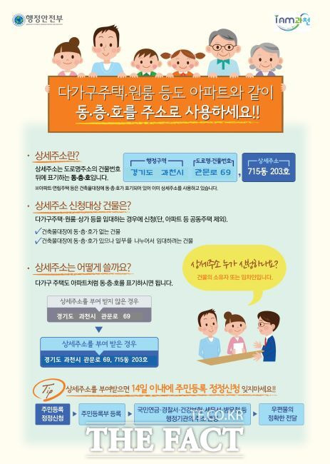 과천시는 다가구주택 임차인의 편의를 위해 ‘상세주소 원스톱 서비스’를 시행한다./과천시