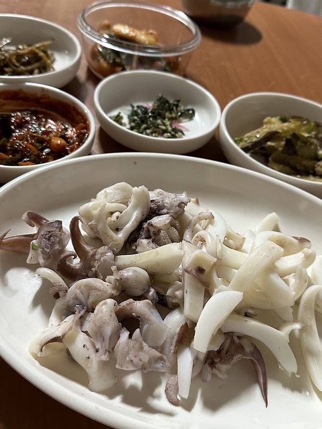 오징어숙회ㅎㅎ