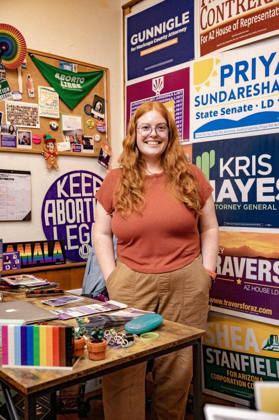 애리조나주에 거주중인 클레어 나이프는 진보성향 여성이다. AFP=연합뉴스