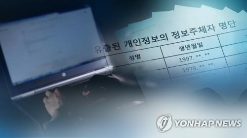 개인정보 유출(CG) [연합뉴스 TV 제공. 재판매 및 DB 금지]