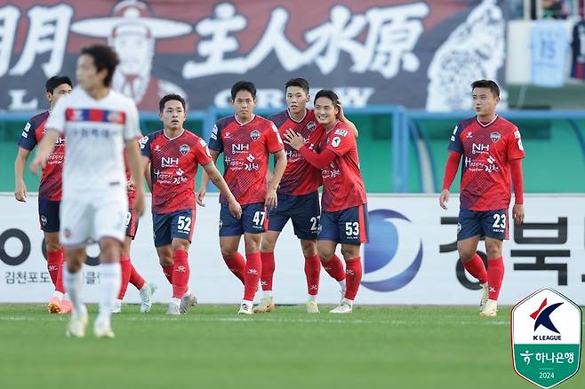 김천 상무가 수원FC를 꺾었다.(한국프로축구연맹 제공)