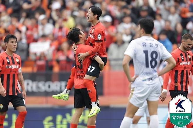 강원FC 양민혁. 사진 | 한국프로축구연맹