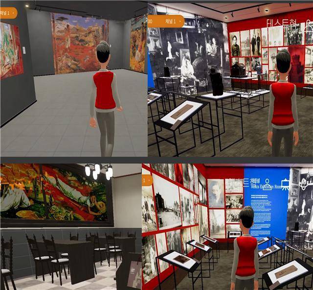 이인서의 작품과 생애, 미디어 아트 등을 감상할 수 있는 이인성 메타버스 가상미술관. 화가이인성기념사업회 제공