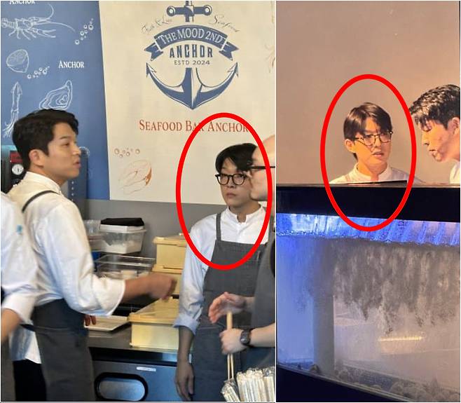 서울시 미식행사에서 포착된 트리플스타 강승원 셰프. [온라인 커뮤니티]