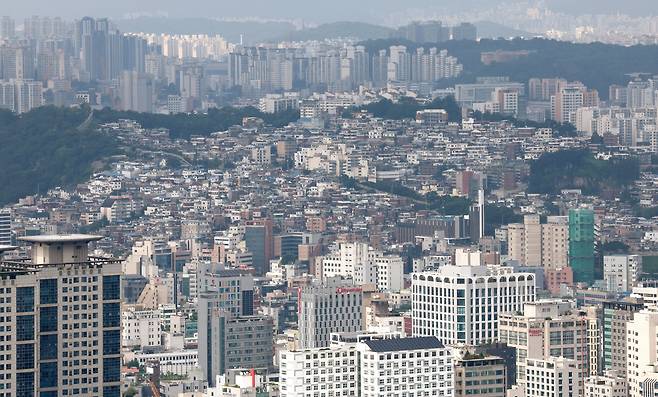 서울 중구 남산에서 바라본 도심. /뉴스1